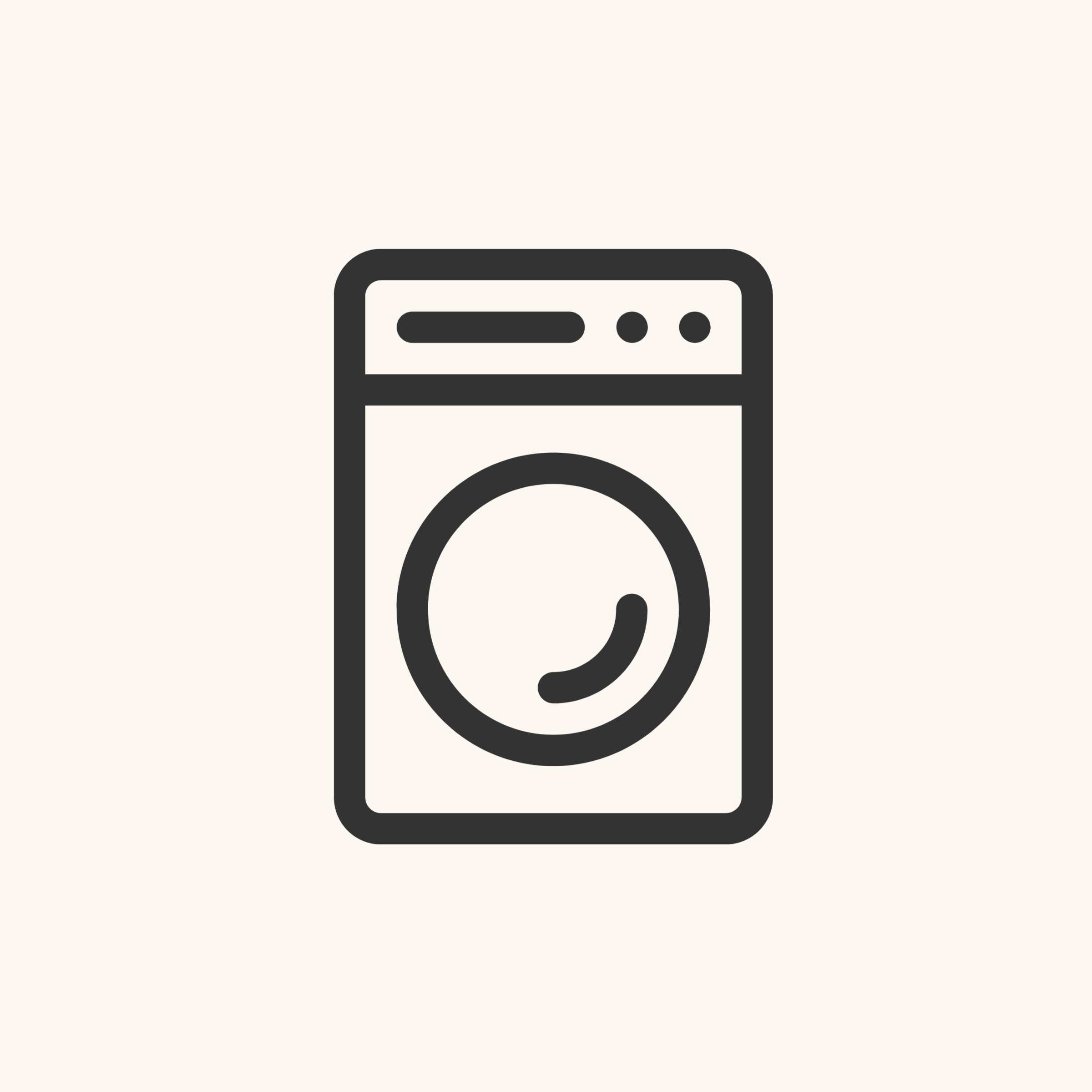 Icoon dat aangeeft dat sokschoentjes wasbaar zijn in de wasmachine